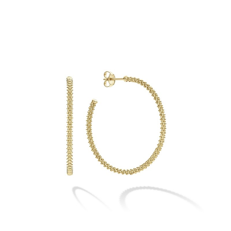 Lagos Small Caviar Hoop Earrings