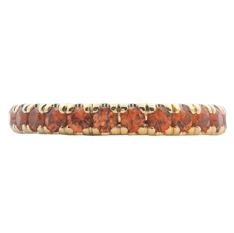 Orange Sapphire Stacking Band