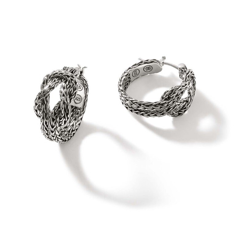 John Hardy Love Knot Hoop Earrings