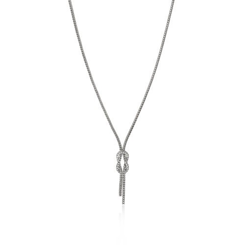 John Hardy 1.8mm Love Knot Y Necklace in Sterling Silver