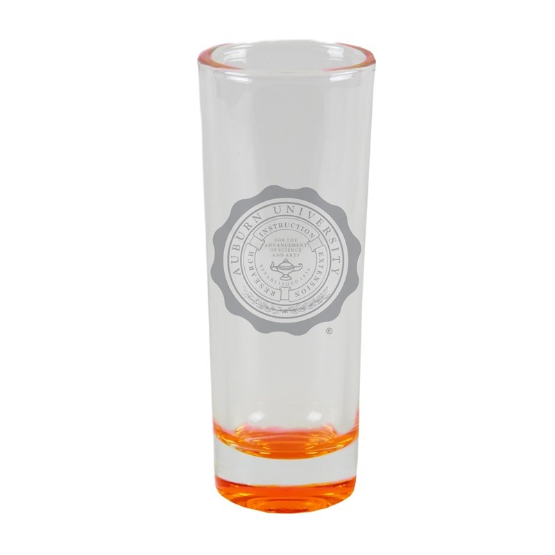 Orange Tinted Shot Glass