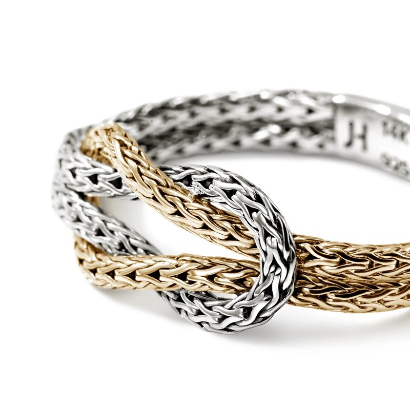 John Hardy 1.8mm Two-Tone Love Knot Ring