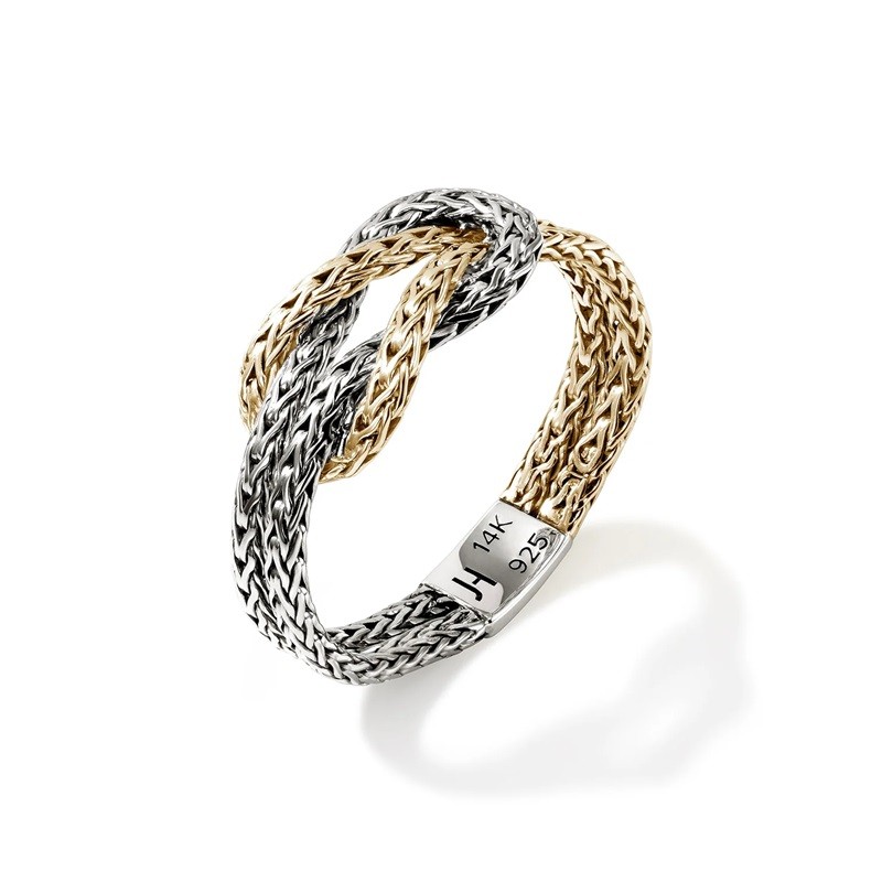 John Hardy 1.8mm Two-Tone Love Knot Ring