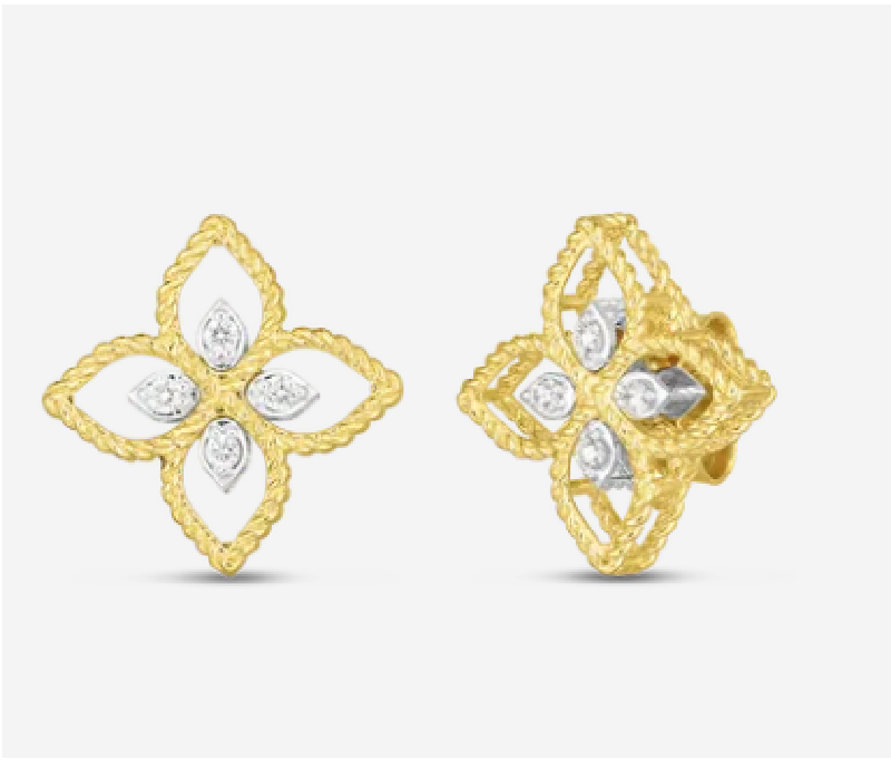 Roberto Coin Principessa Small Diamond Stud Earrings