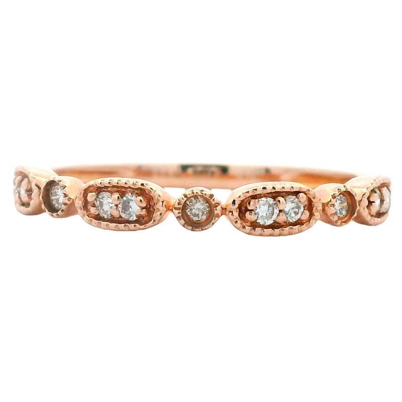 14K Rose Gold Fashion Stacking Band