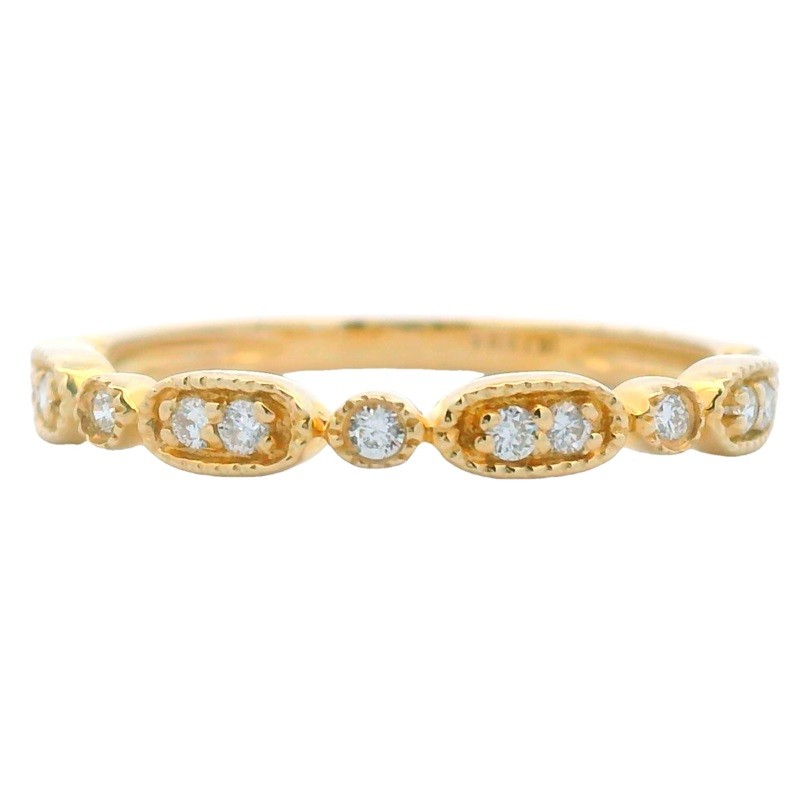 14K Yellow Gold Fashion Stacking Band