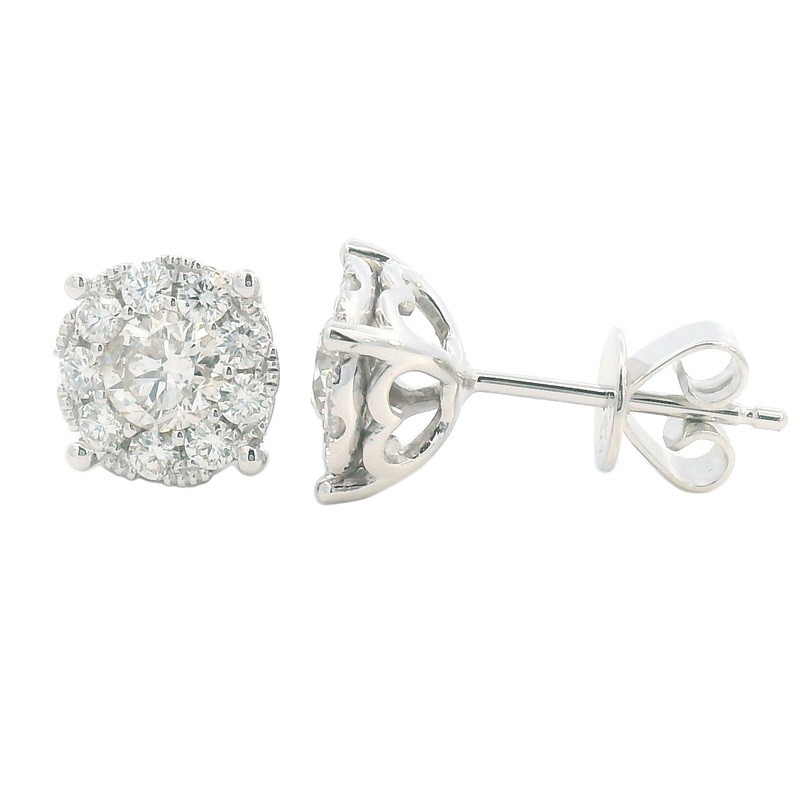 Diamond Cluster Studs