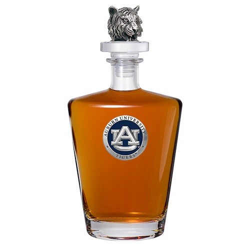 Auburn University Royal Decanter with Tiger Top