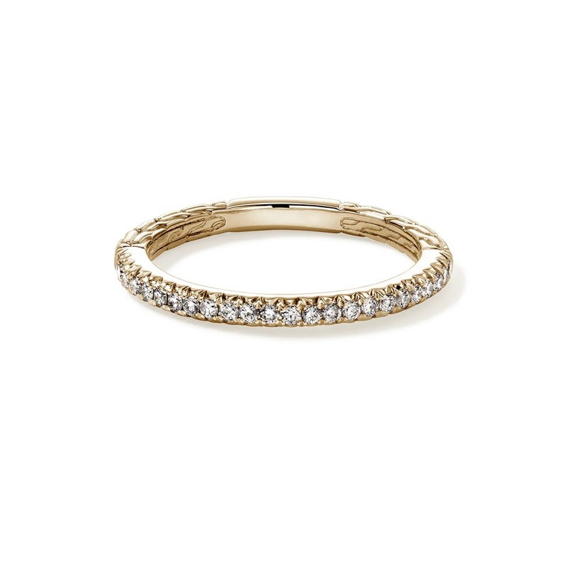 John Hardy Essential Pavé 2mm Band Ring