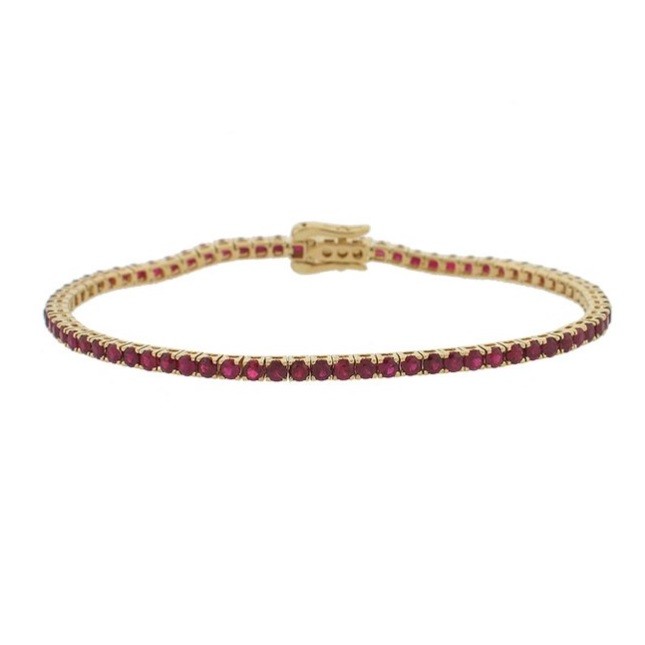 Ruby Tennis Bracelet