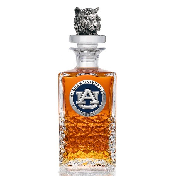 Auburn University Decanter with Tiger Top