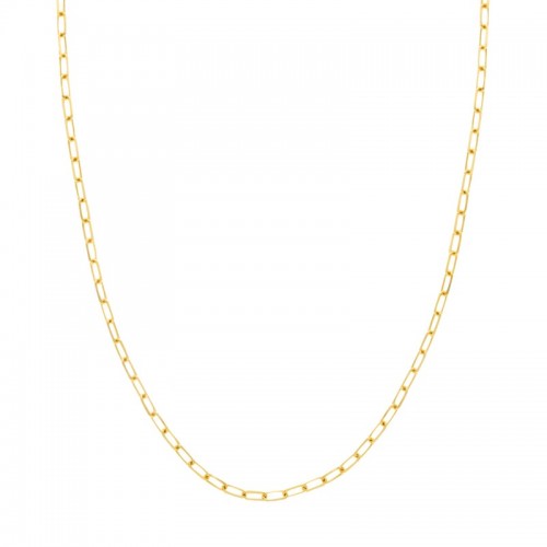 3.1mm Paper Clip Chain in 14K Yellow Gold, 20 Inches