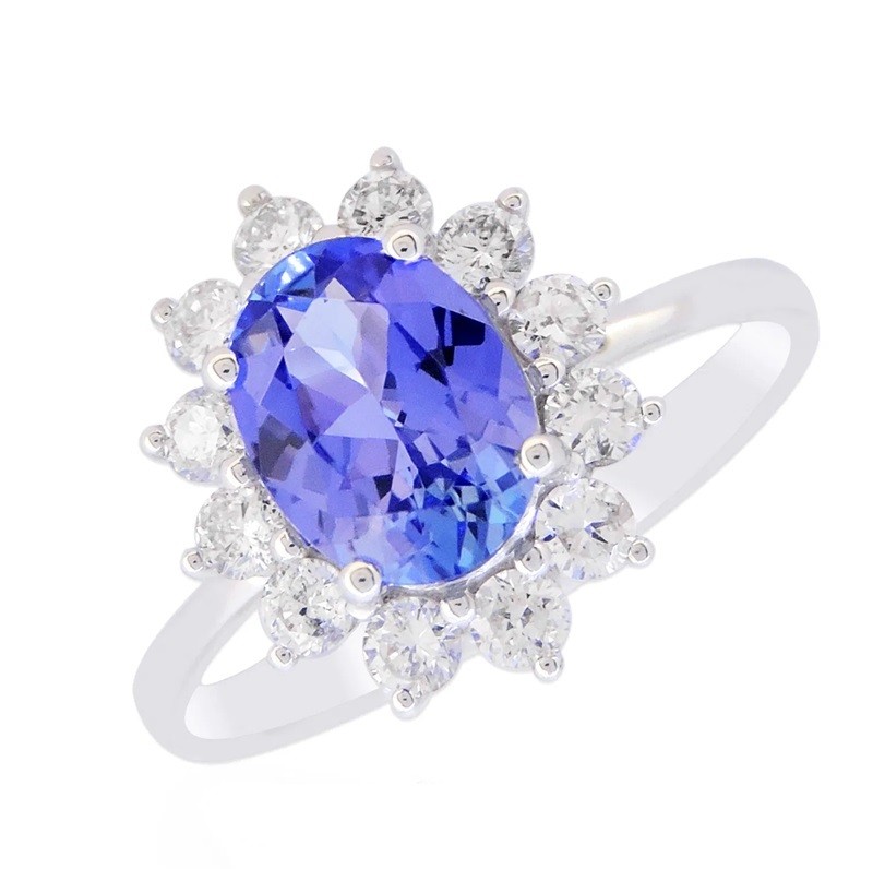 14W Tanzanite and Diamond Ring