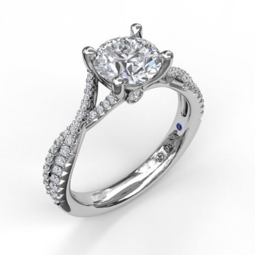 Fana Twist Diamond Engagement Ring