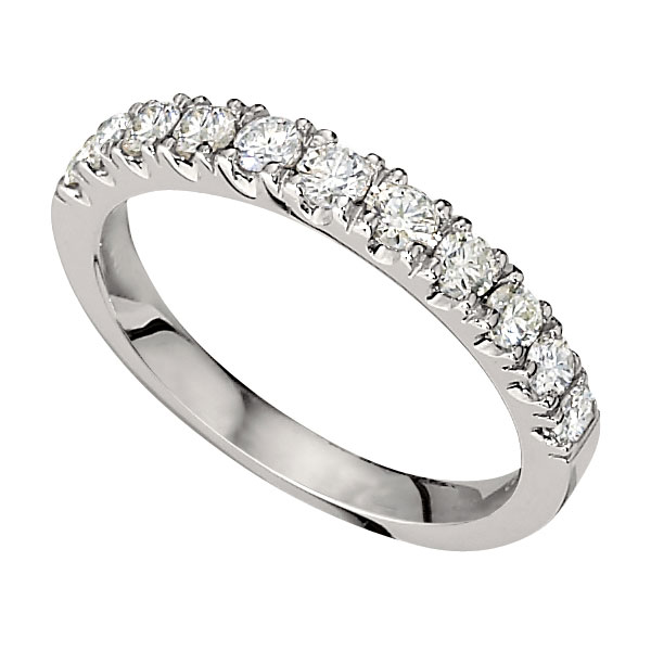 Wedding Band featuring 12 Round Brilliant Diamonds with 0.46ctw in ...