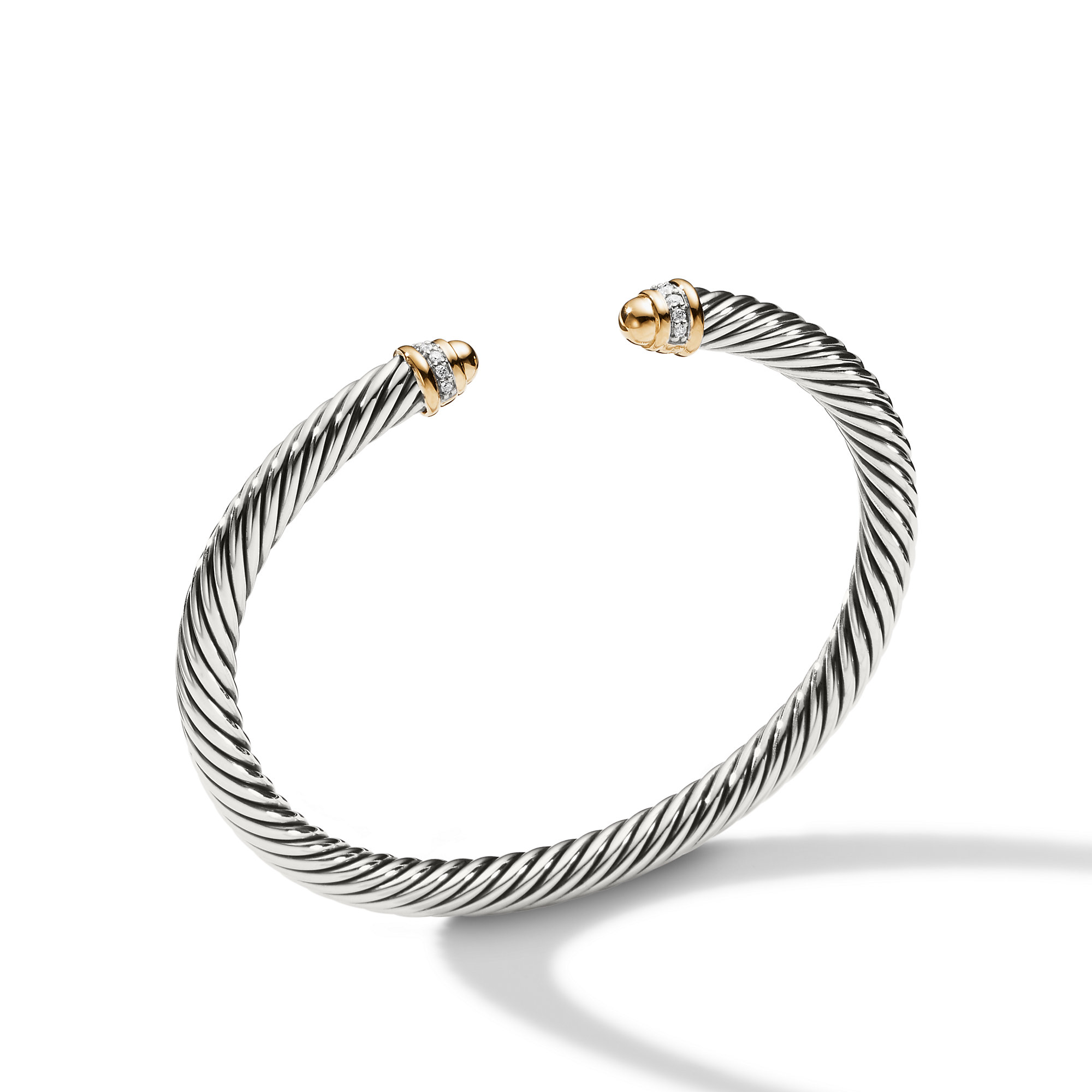 Cable Classics Collection. Bracelet with Diamonds and 18K Gold - B03950 ...