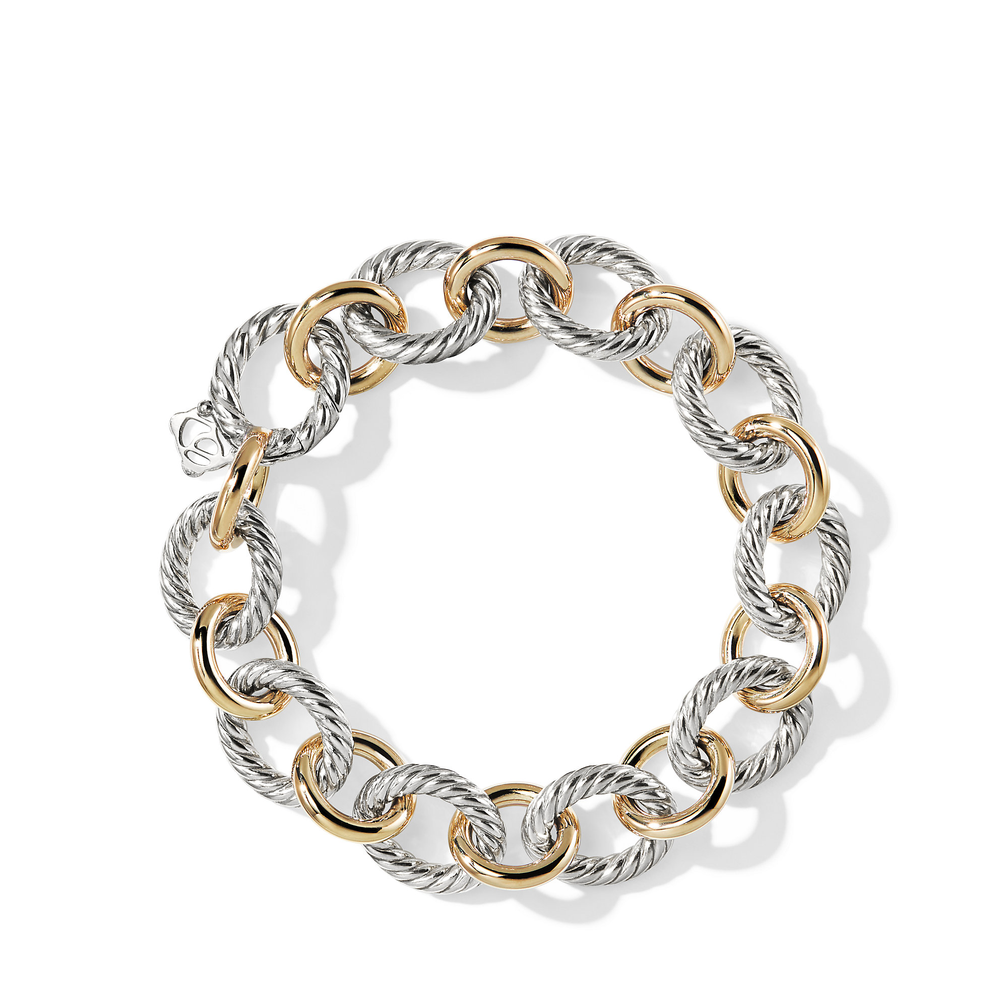 Oval Large Link Bracelet with Gold BC0132 S8825