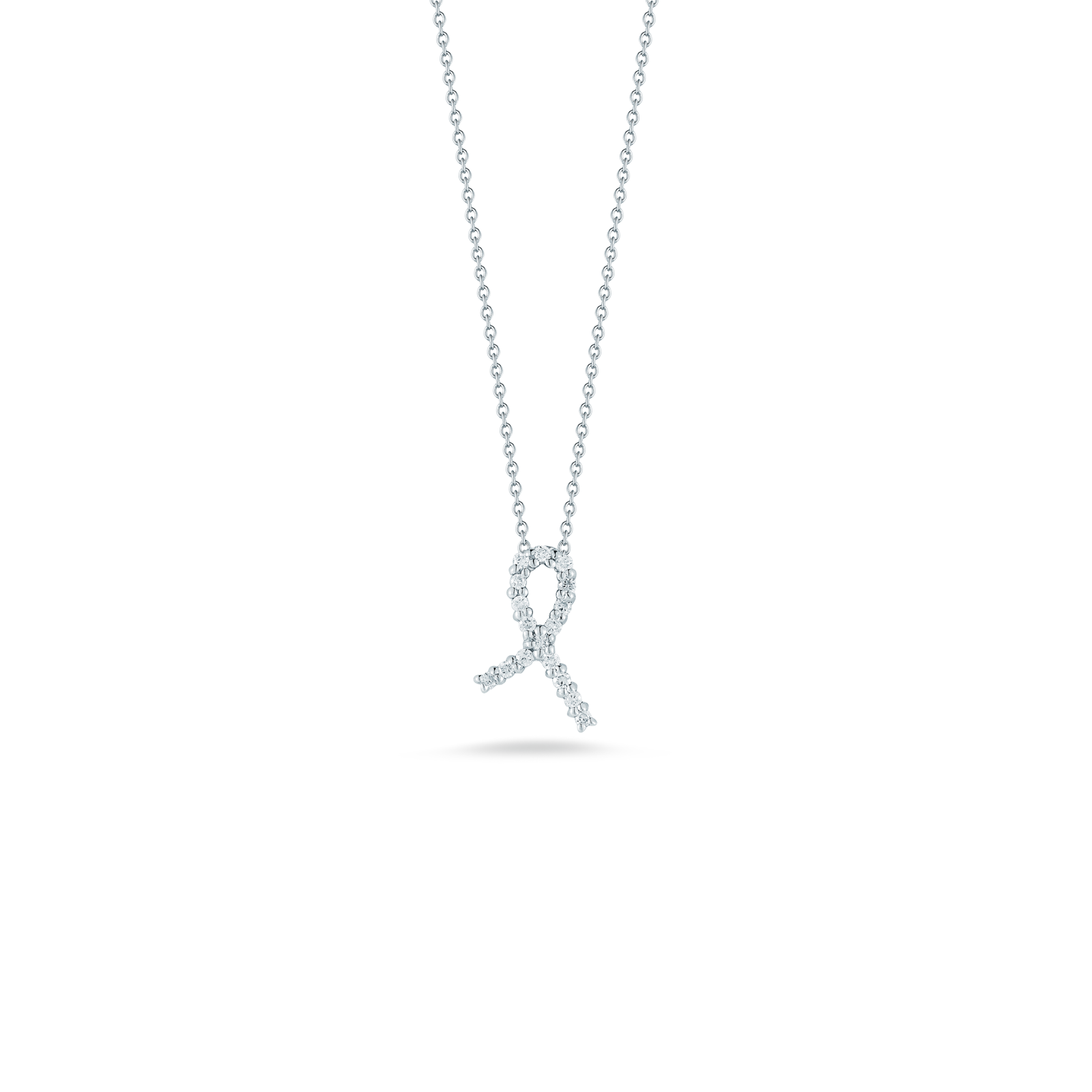 roberto coin integrated diamond cross necklace