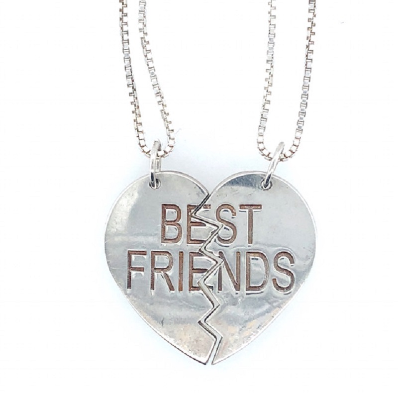 STERLING SILVER BEST FRIENDS NECKLACES - JPEN3133