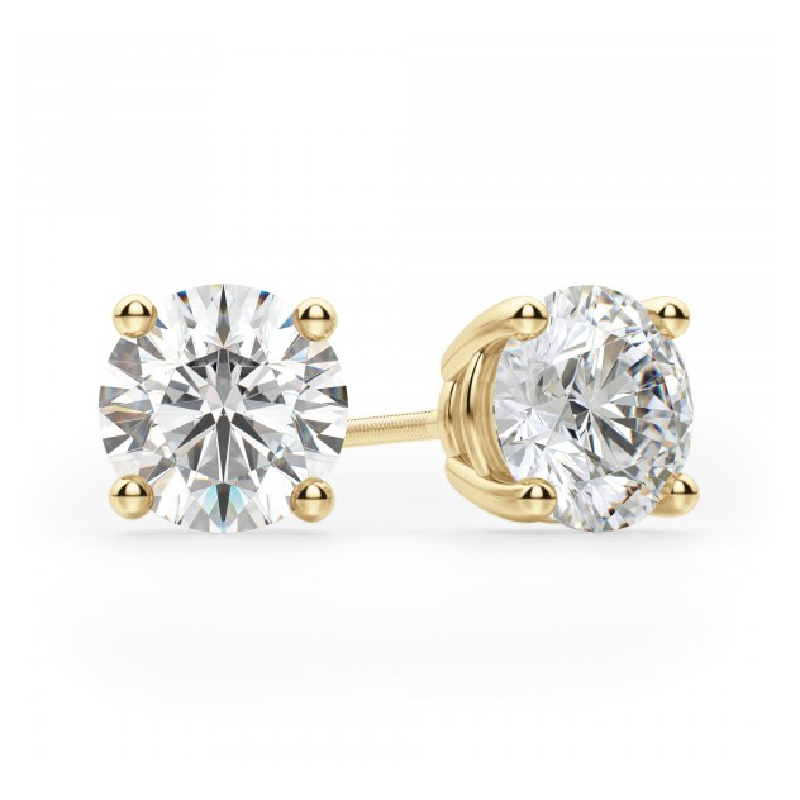 0.50 Carat Diamond Studs in 14K Yellow Gold - DE50S0381